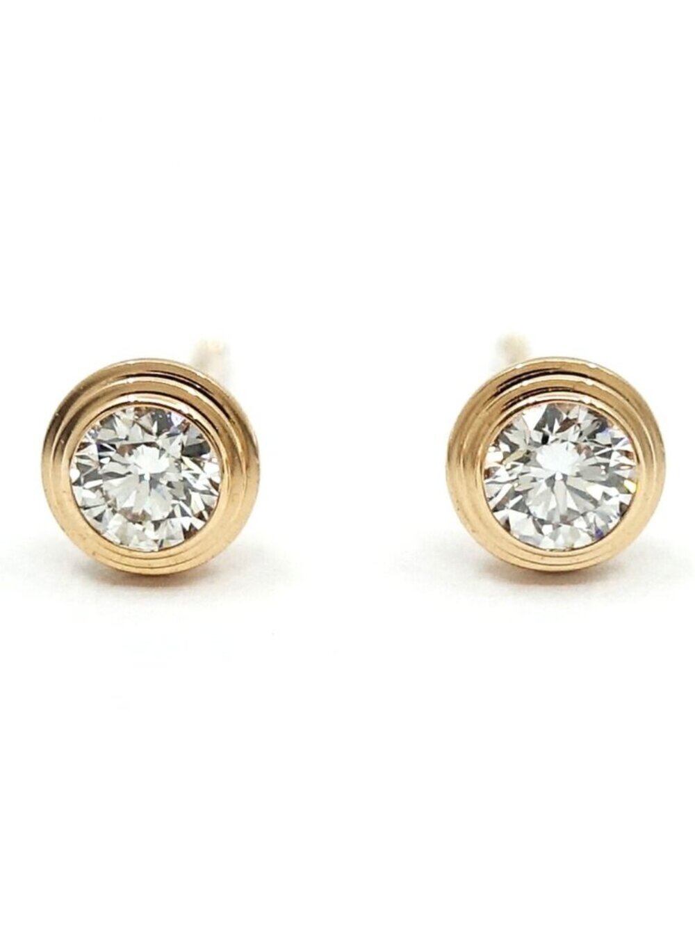 Cartier 18k Pink Gold D'amour Earrings SM Small Model Diamond